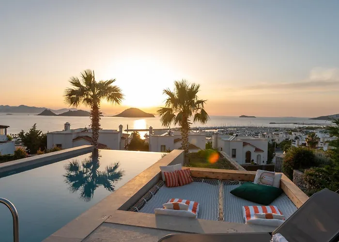Vistaport A - Luxury With Private Pool And Sea View بودروم